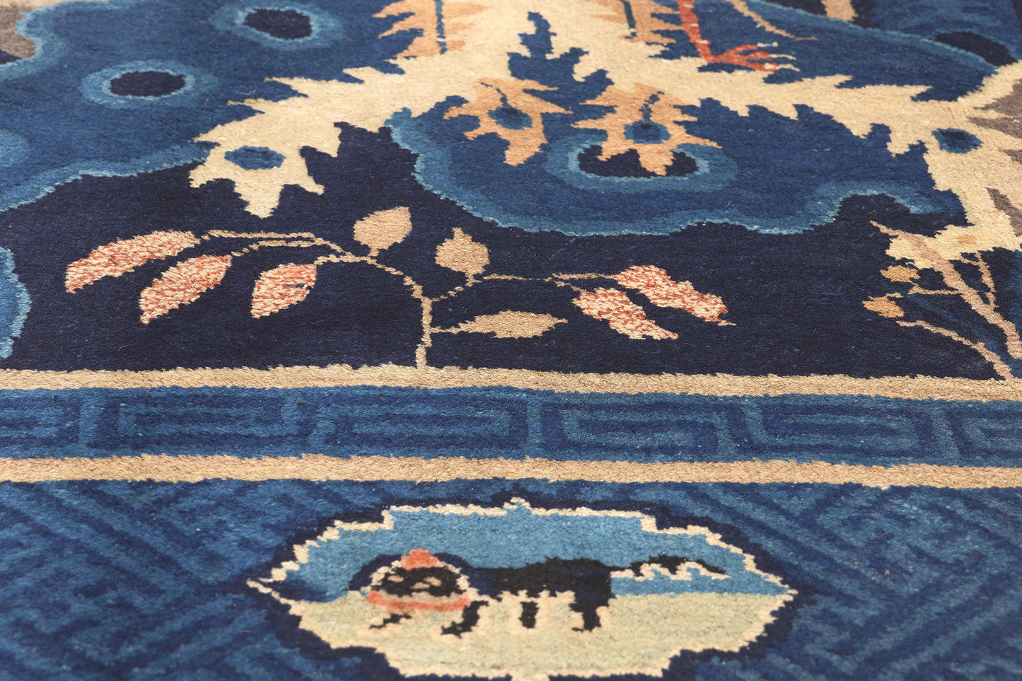 6 x 12 Antique Chinese Pictorial Baotou Rug 77215