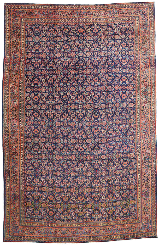 11 x 17 Antique Persian Tabriz Rug 90018