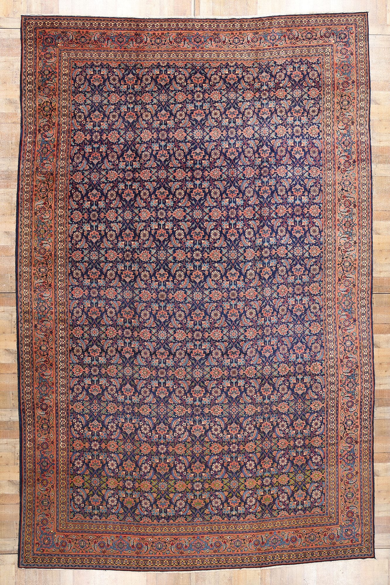 11 x 17 Antique Persian Tabriz Rug 90018