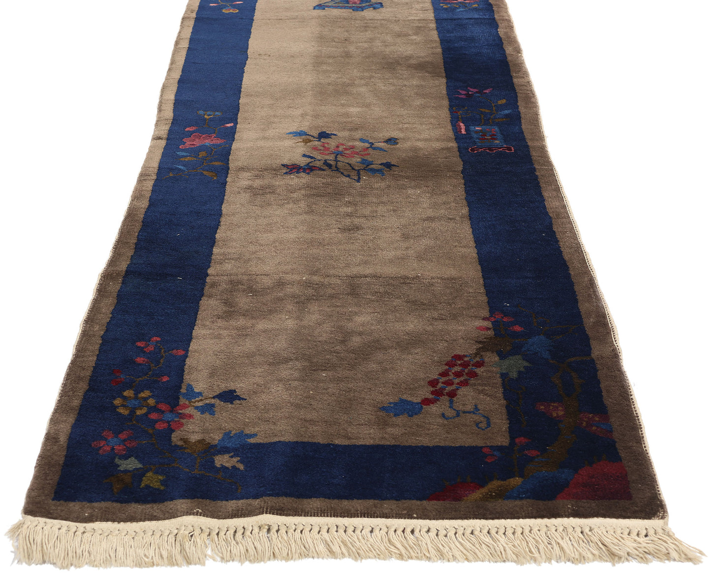 3 x 14 Antique Chinese Peking Rug 78200