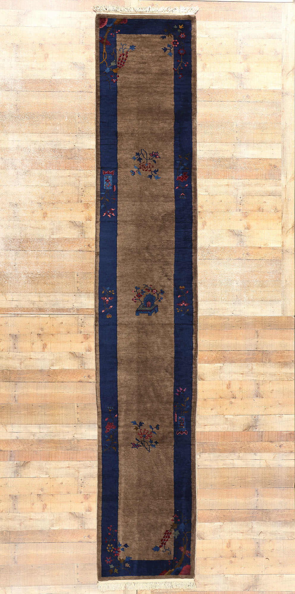 3 x 14 Antique Chinese Peking Rug 78200