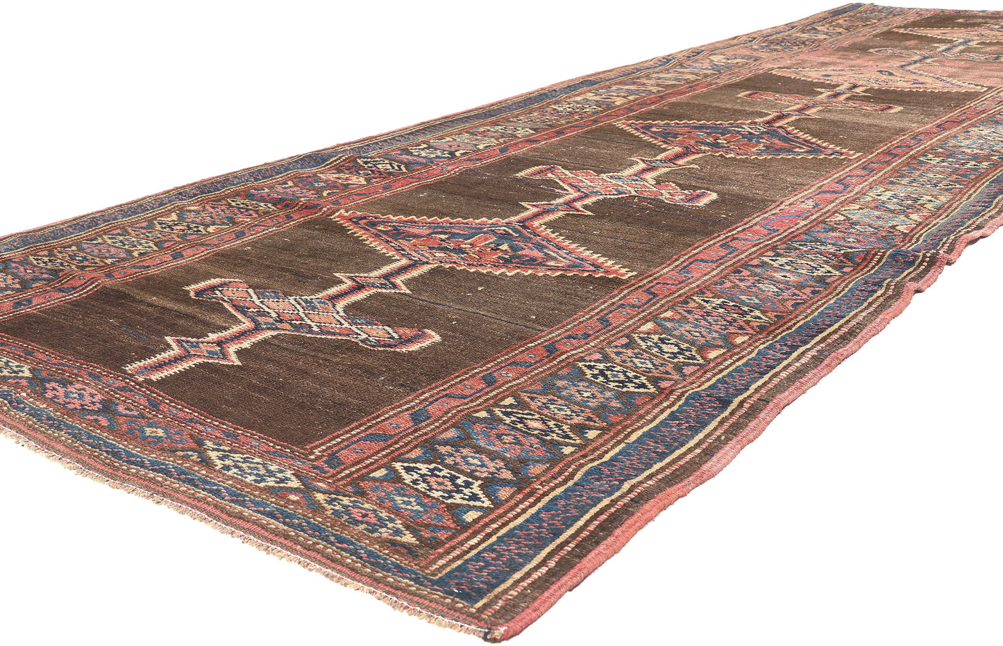 4 x 13 Antique Persian Sarab Rug 61262