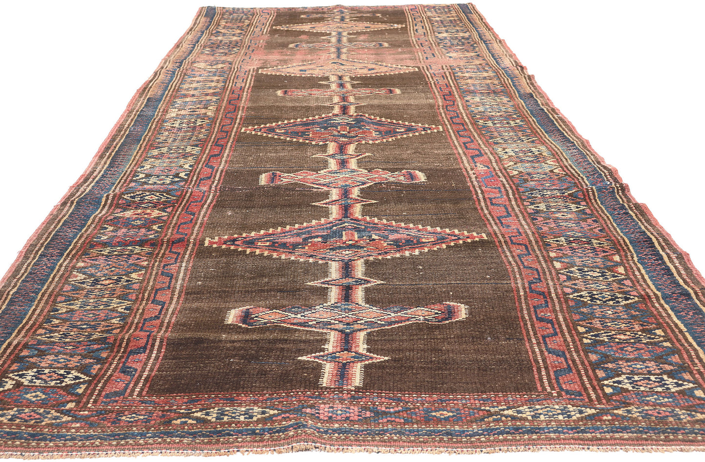 4 x 13 Antique Persian Sarab Rug 61262