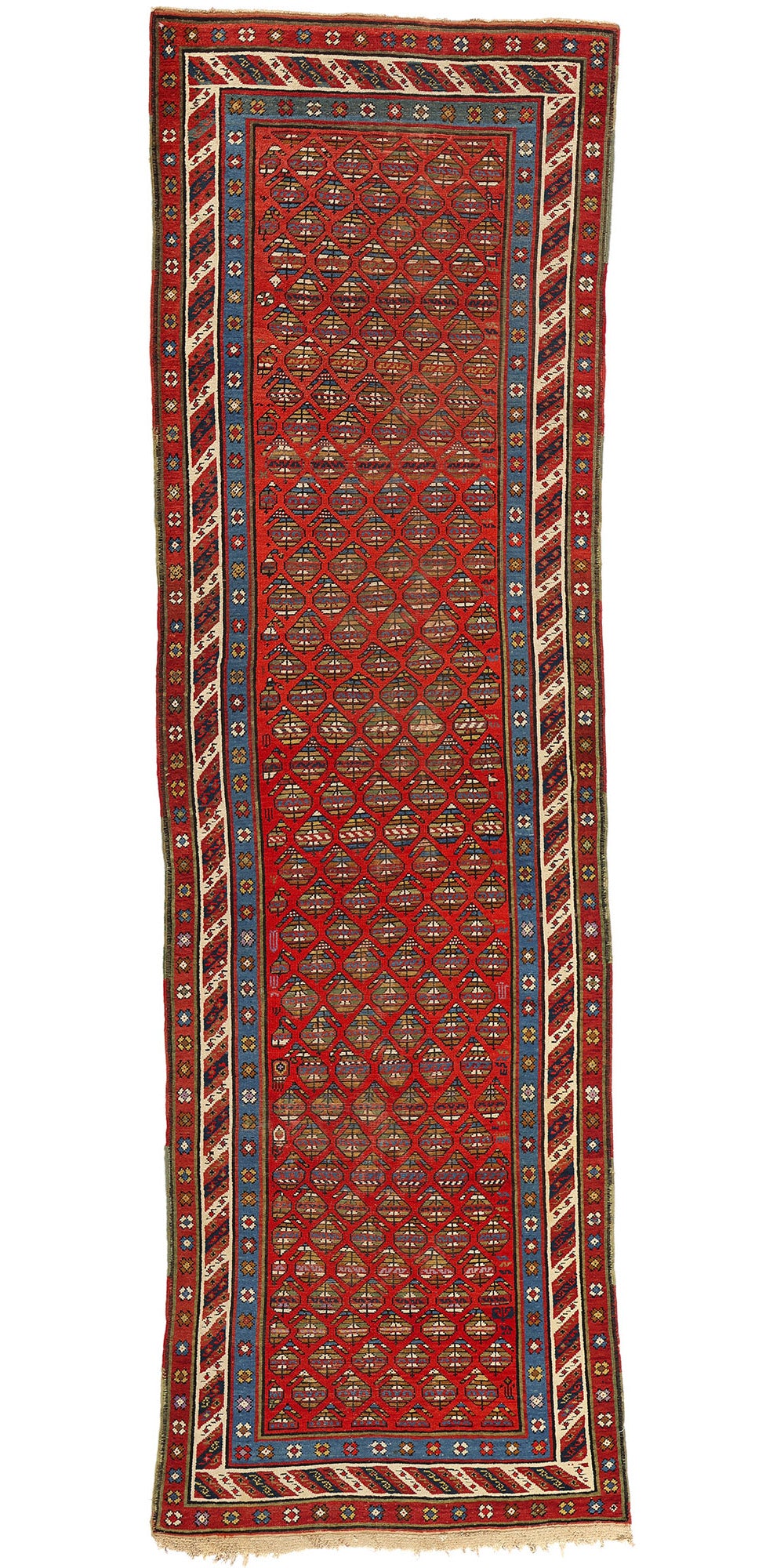 3 x 11 Antique Caucasian Shirvan Rug 73231
