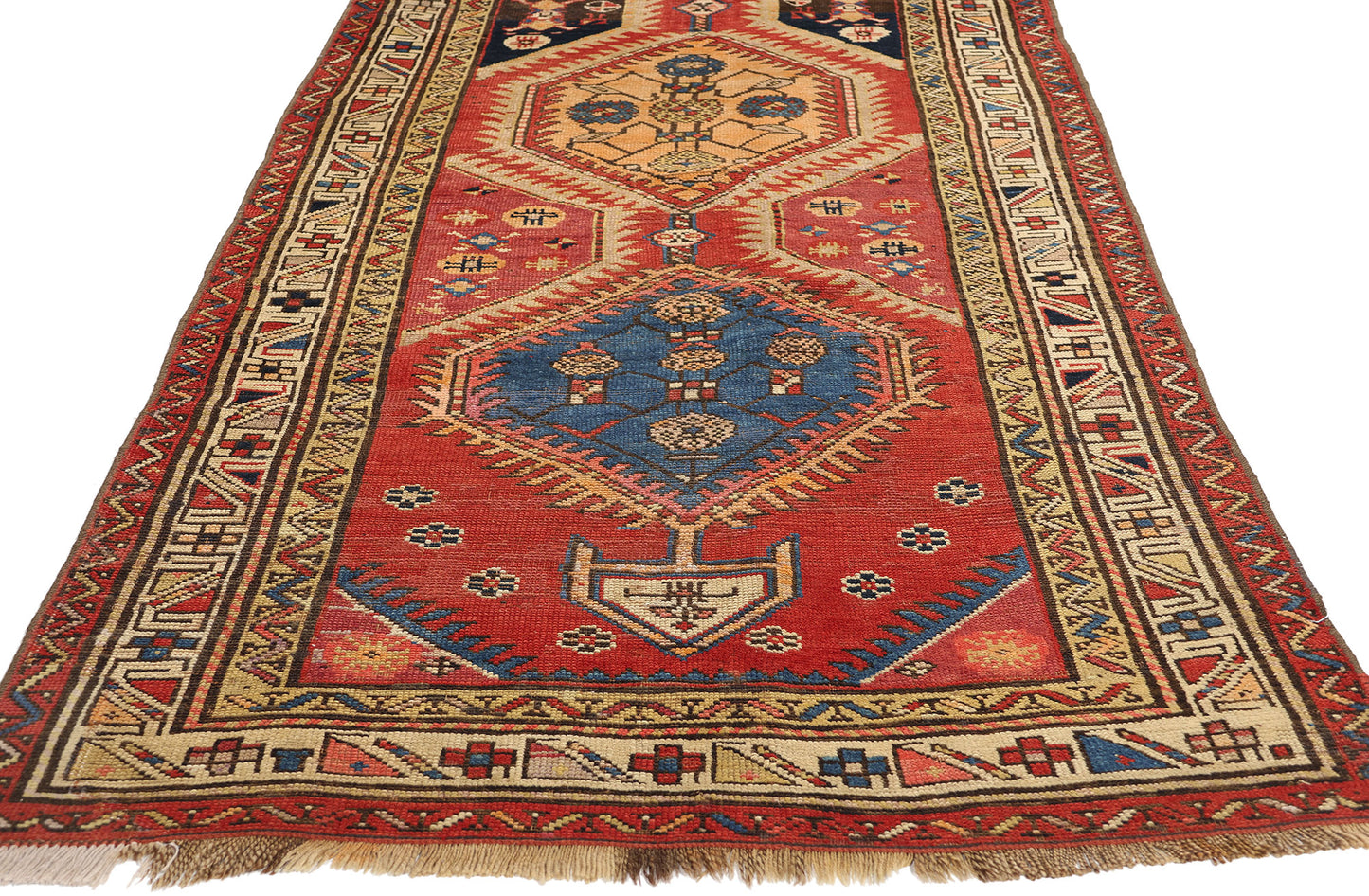 3 x 12 Antique Caucasian Shirvan Rug 72401