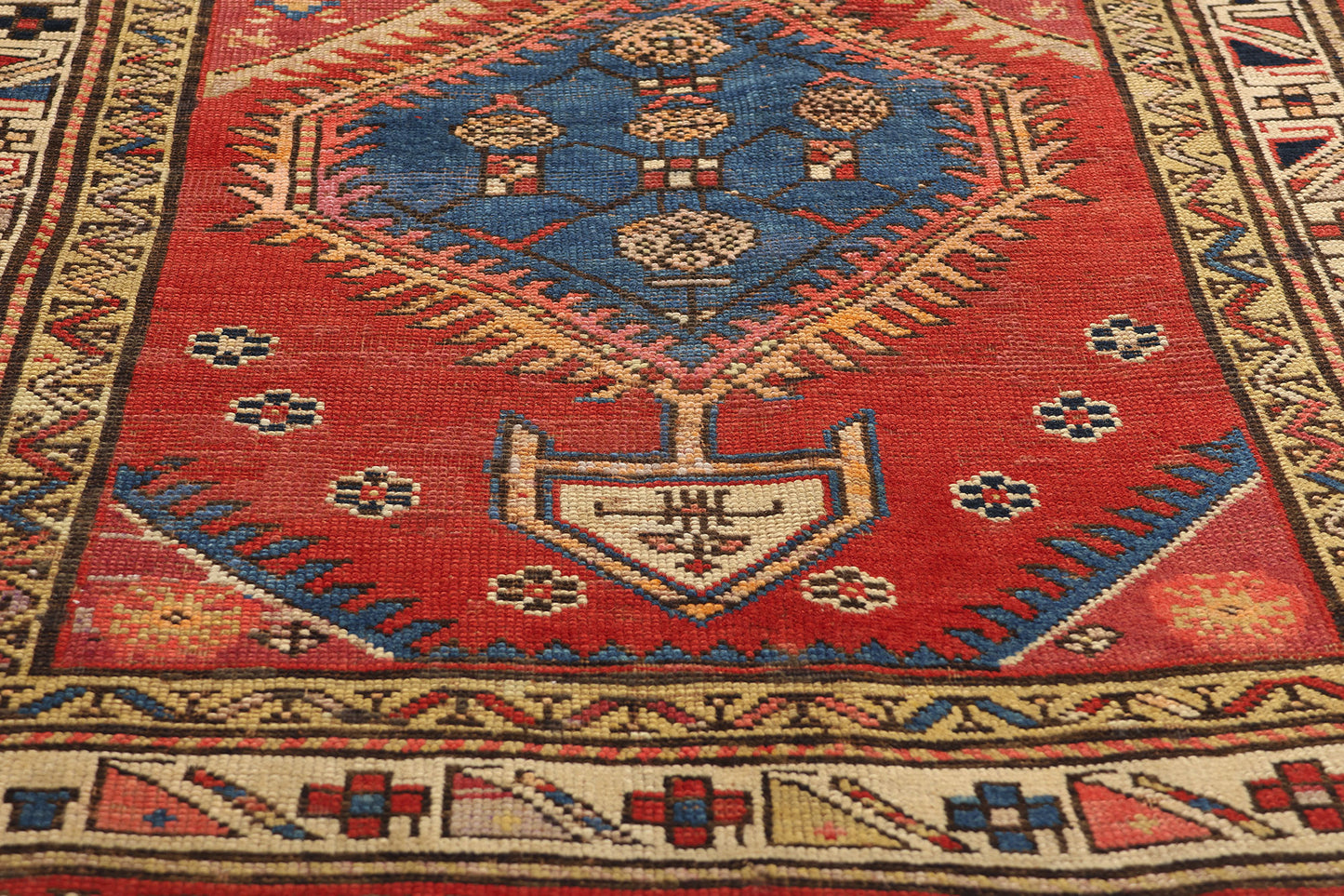 3 x 12 Antique Caucasian Shirvan Rug 72401