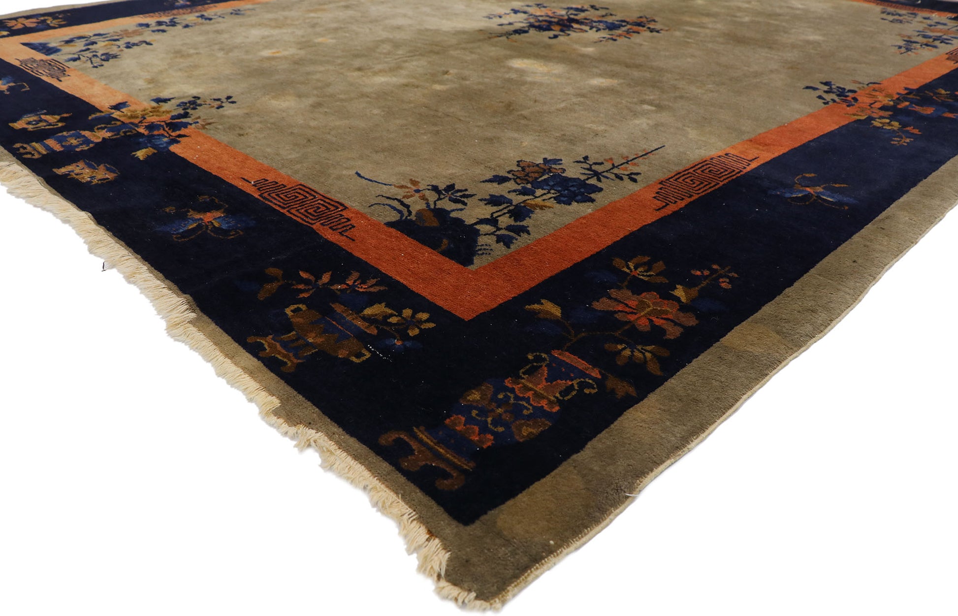 9 x 11 Antique Chinese Peking Rug 78126