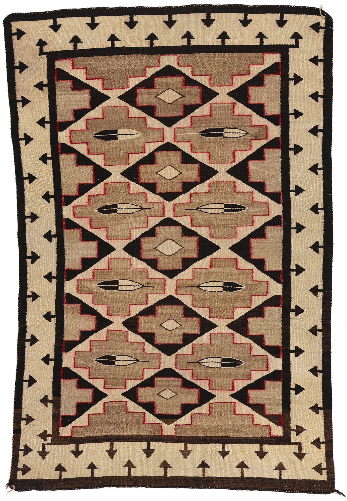 3 x 5 Antique Crystal Navajo Rug 78723