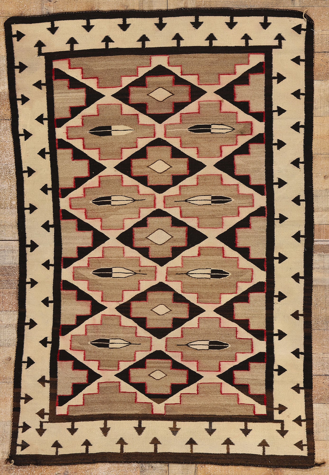 3 x 5 Antique Crystal Navajo Rug 78723