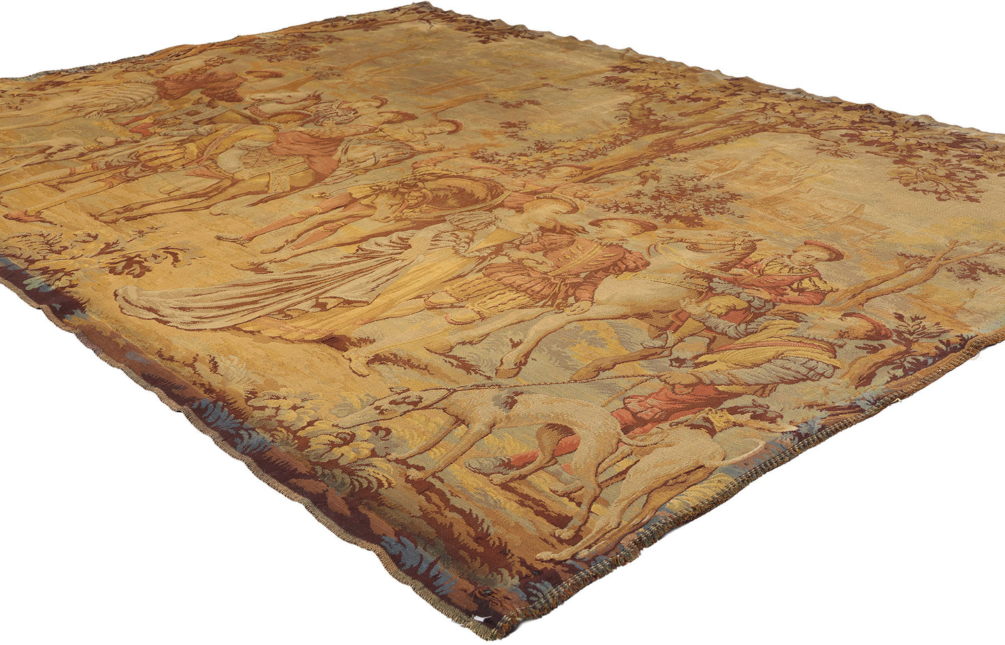 6 x 8 Antique French Aubusson Style Tapestry 77443