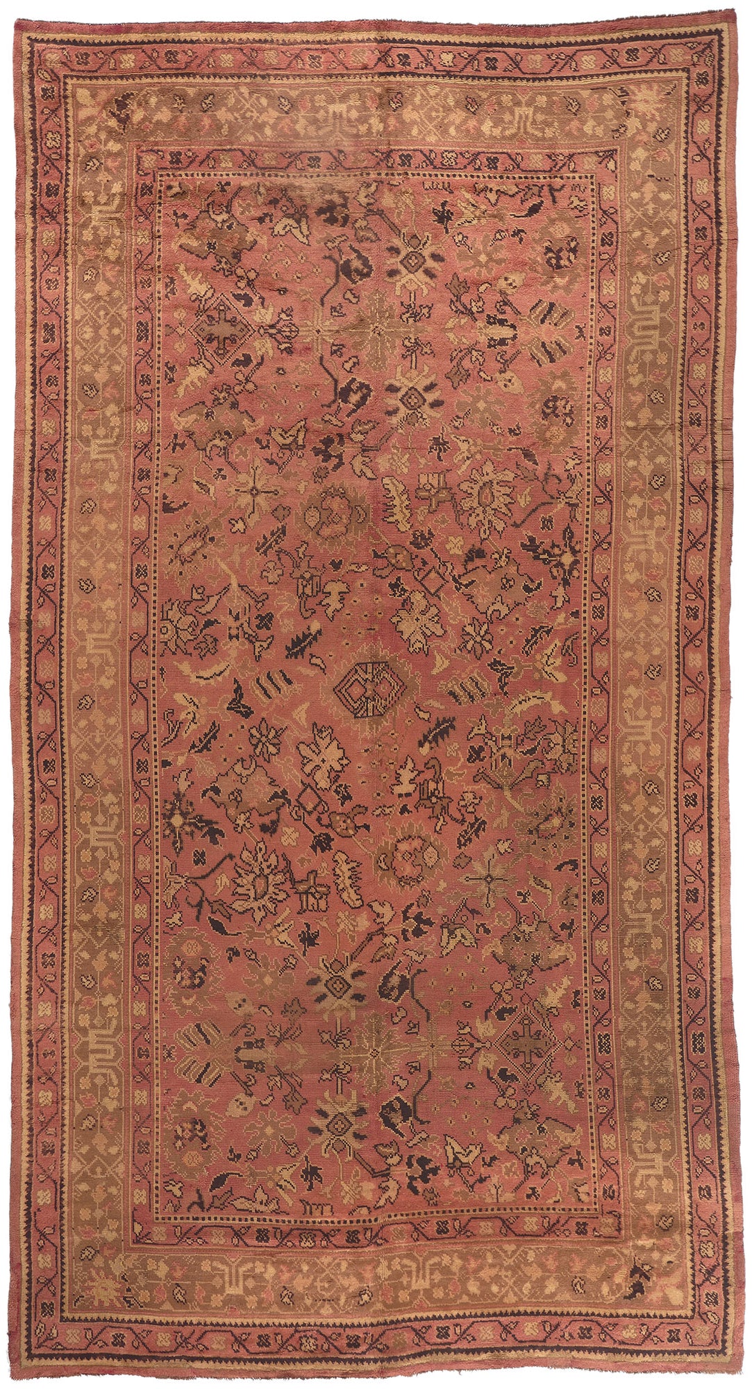 10 x 19 Antique Irish Donegal Rug 73478