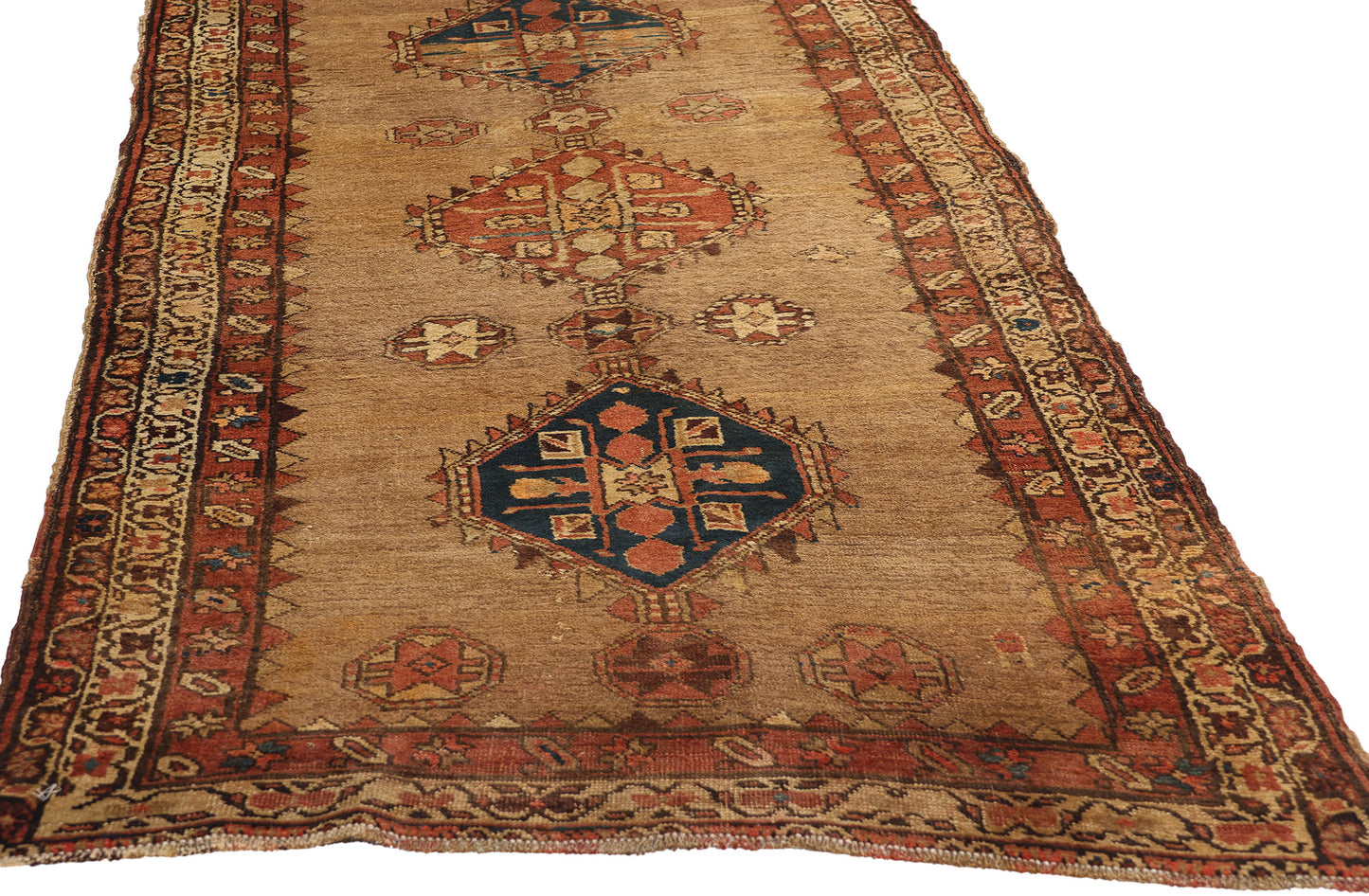 3 x 11 Antique Brown Persian Malayer Rug 72514