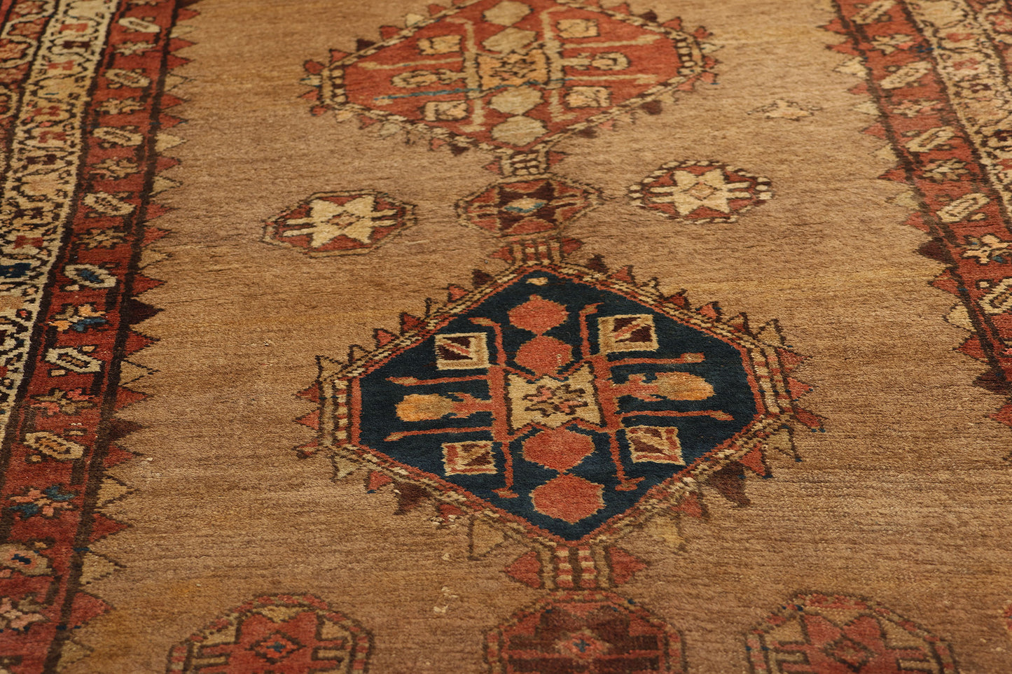 3 x 11 Antique Brown Persian Malayer Rug 72514