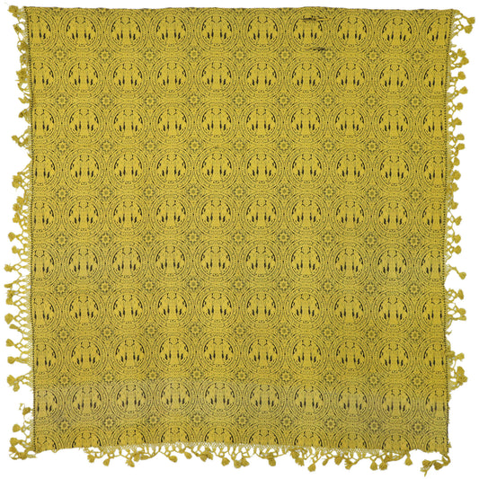 8 x 9 Antique Mexican Blanket Textile 72747