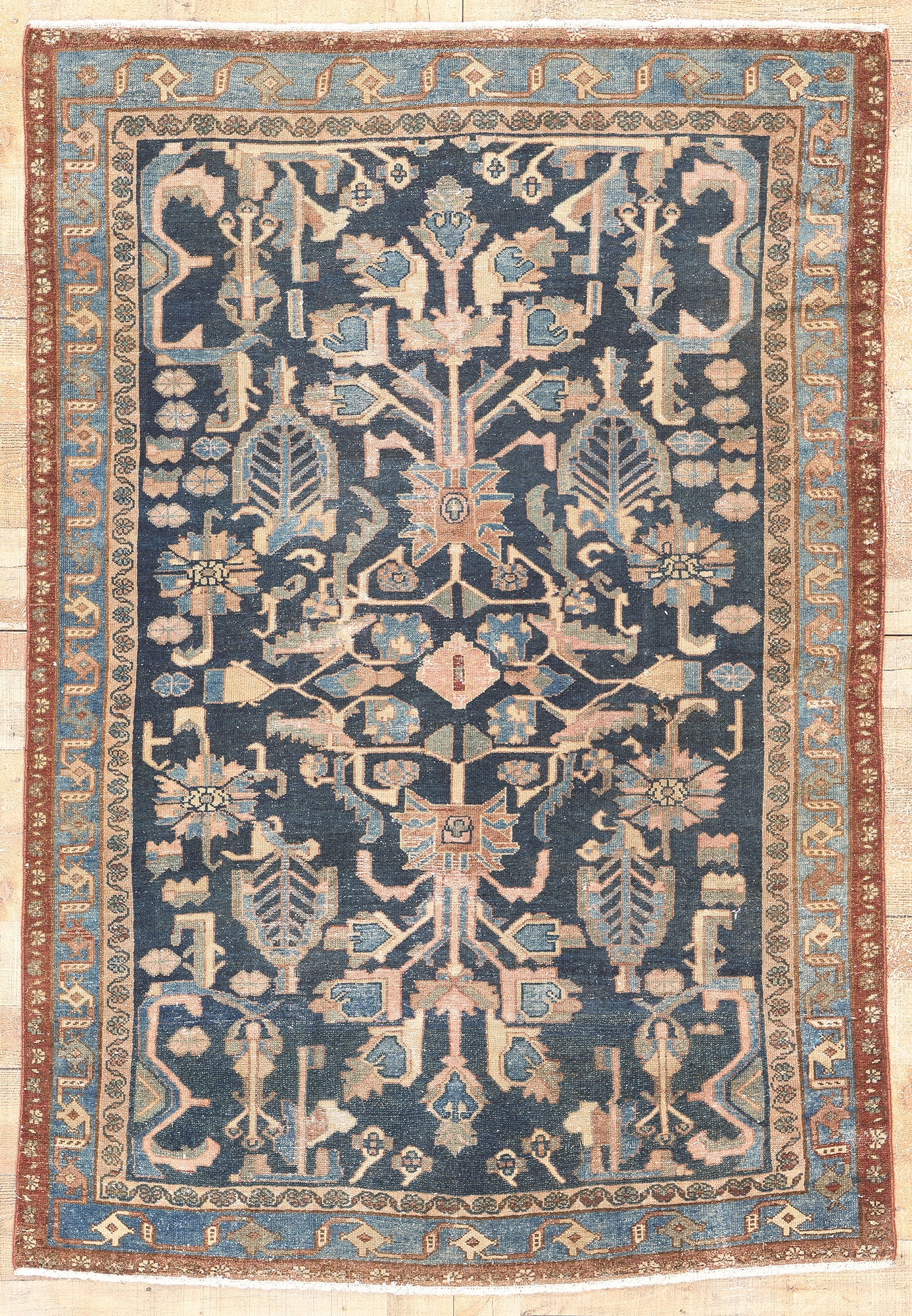4 x 6 Antique Persian Malayer Rug 61277