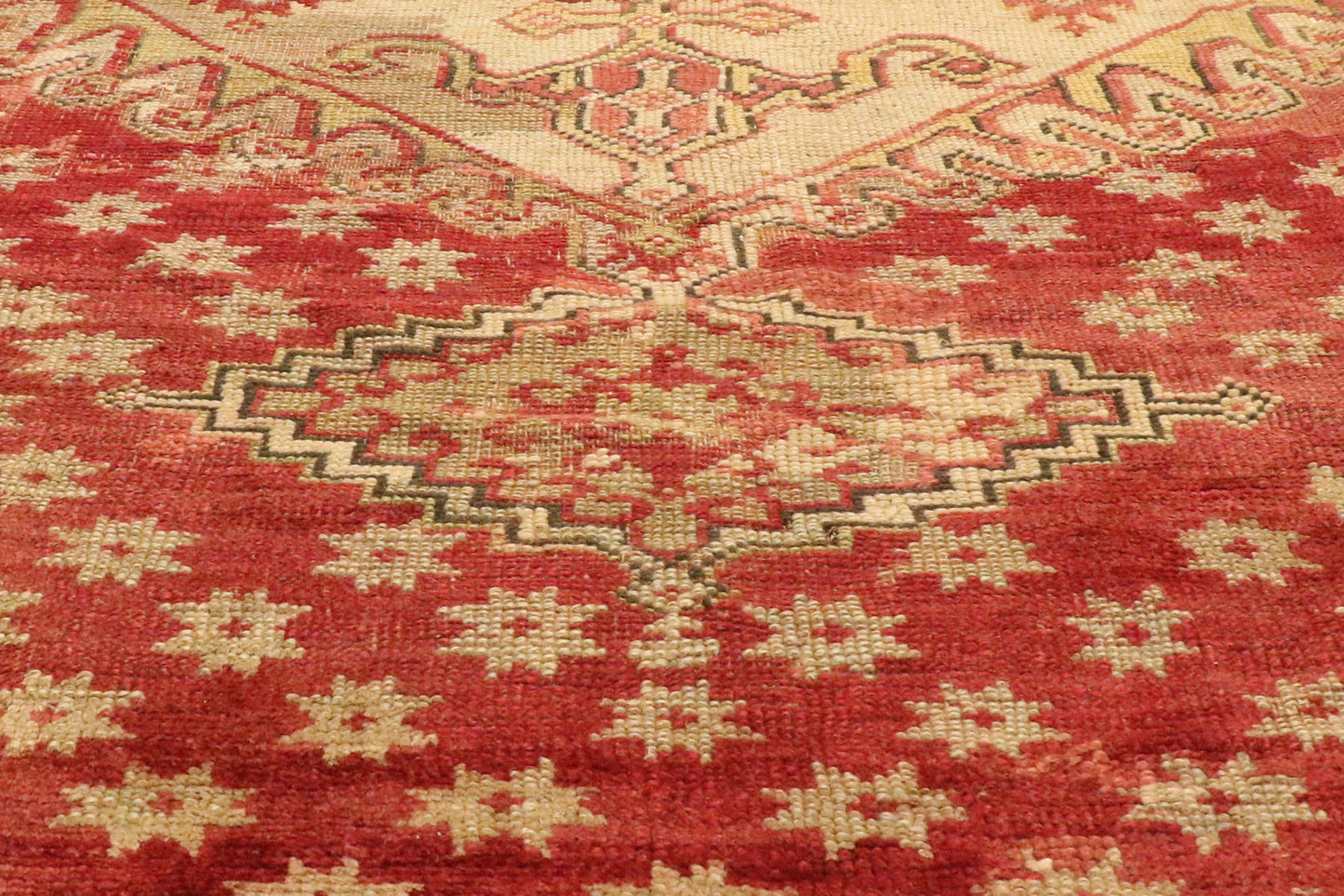 14 x 16 Antique Turkish Oushak Rug 77477