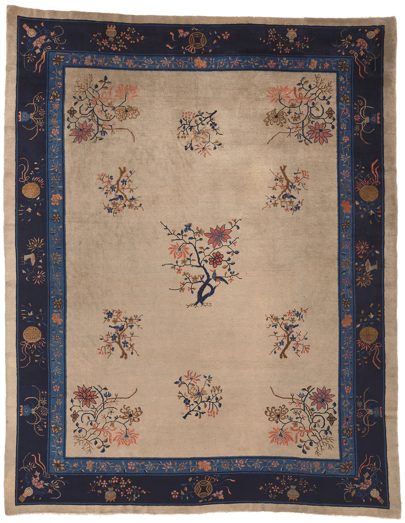 9 x 11 Antique Chinese Peking Rug 77230