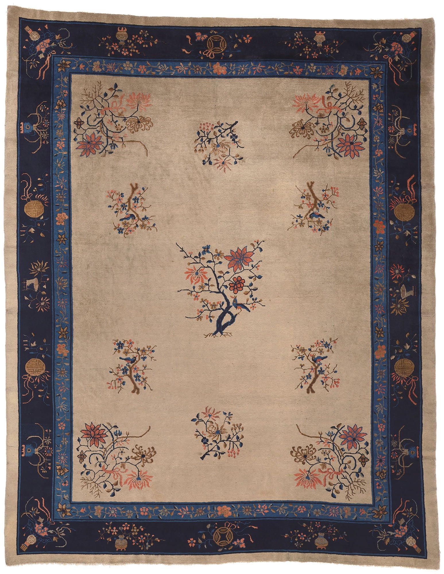 9 x 11 Antique Chinese Peking Rug 77230