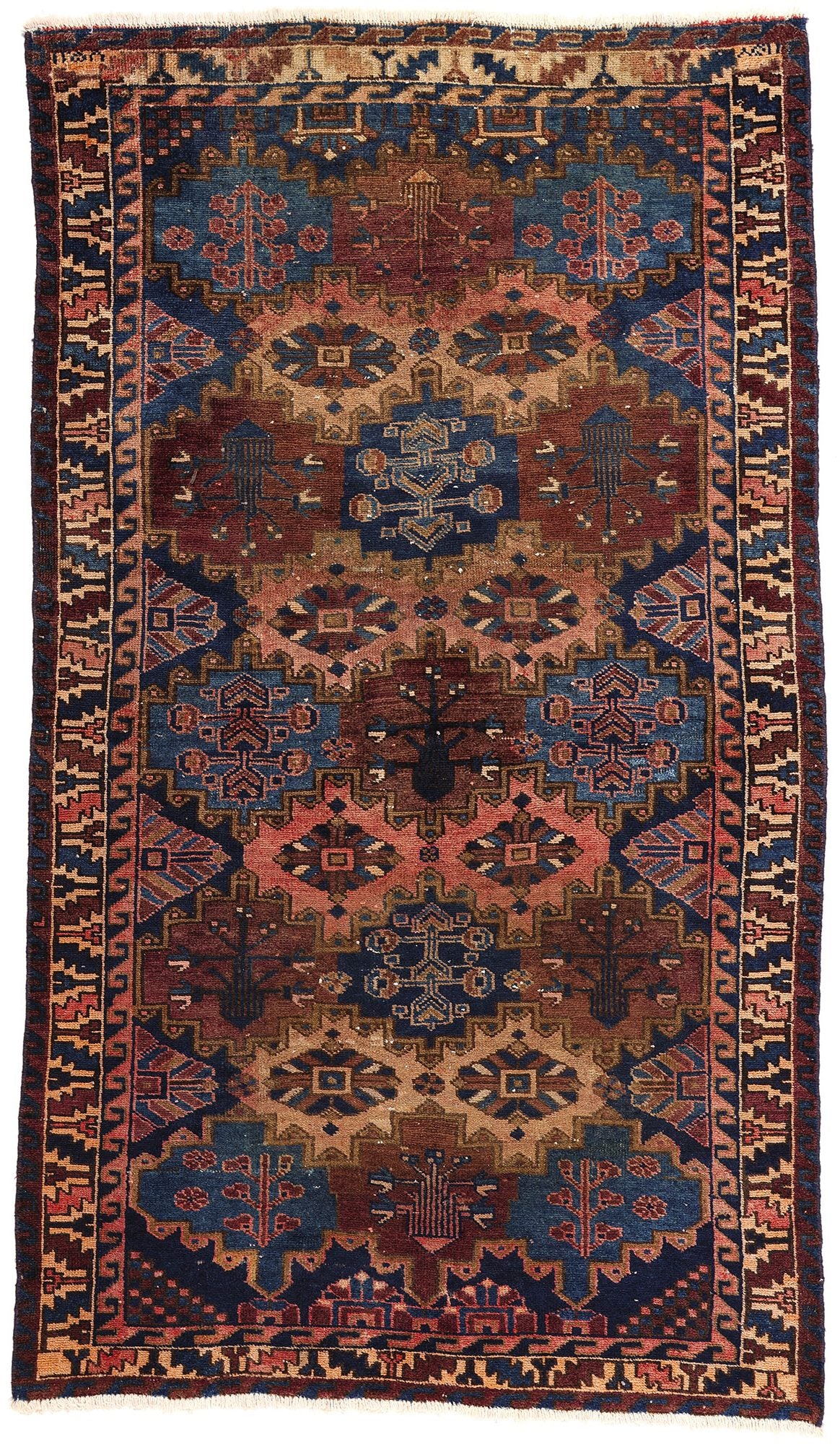 5 x 8 Antique Persian Bakhtiari Rug 77680