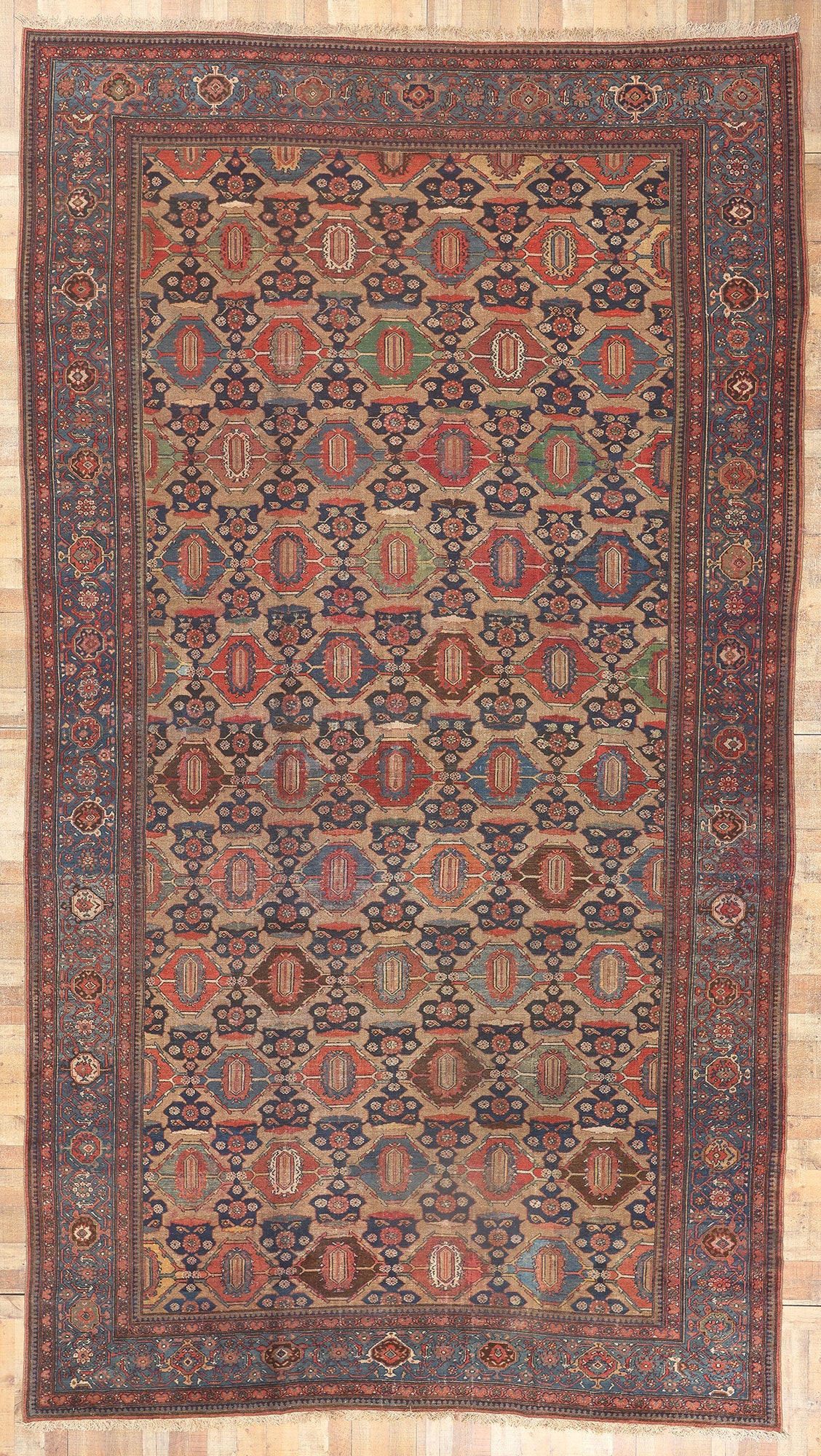 11 x 19 Antique Persian Hamadan Rug 78334
