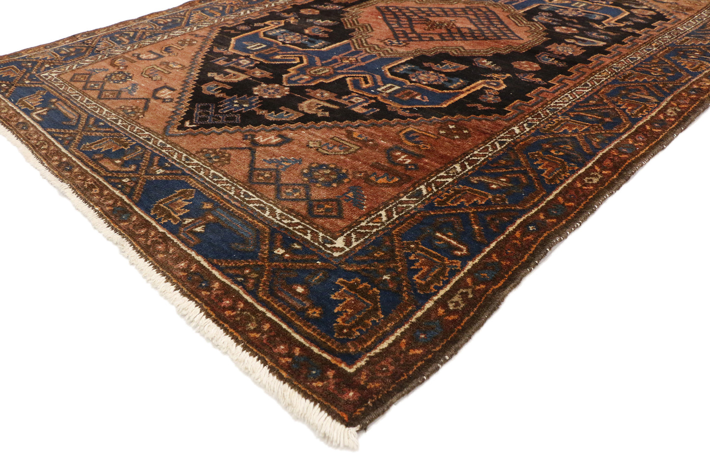 5 x 6 Antique Persian Hamadan Rug 20444