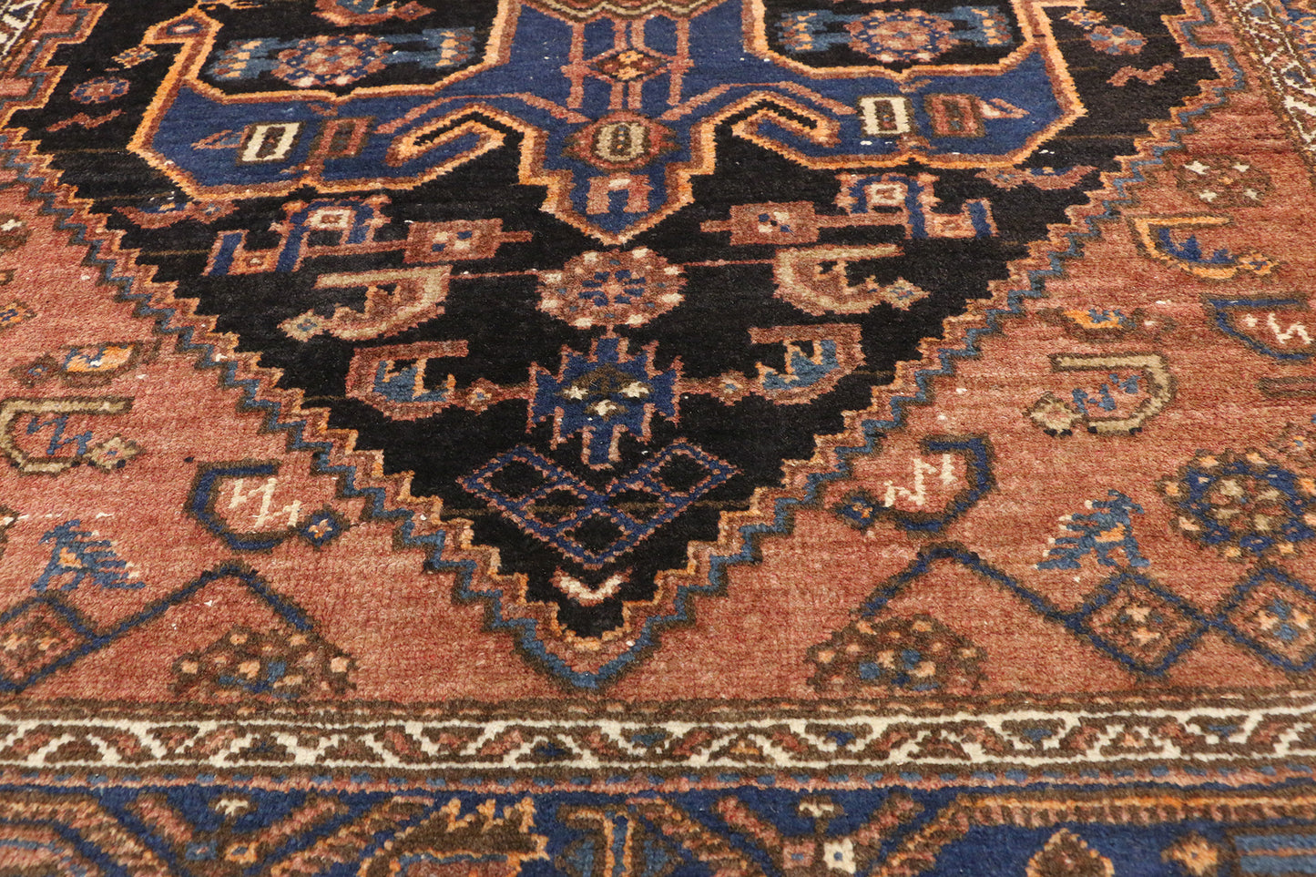 5 x 6 Antique Persian Hamadan Rug 20444
