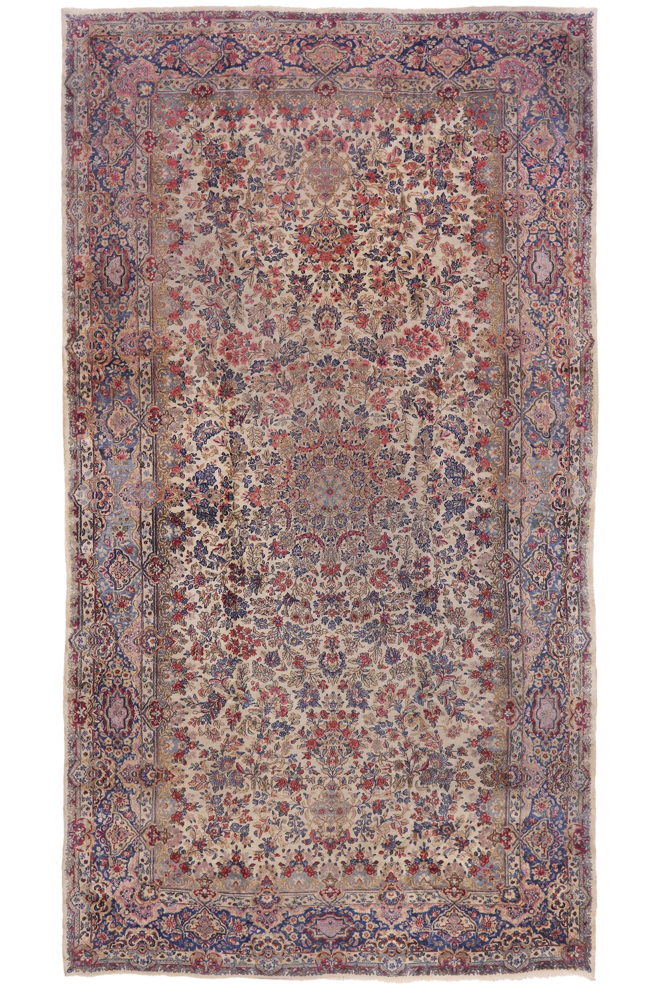 10 x 18 Antique Persian Kerman Rug 77652