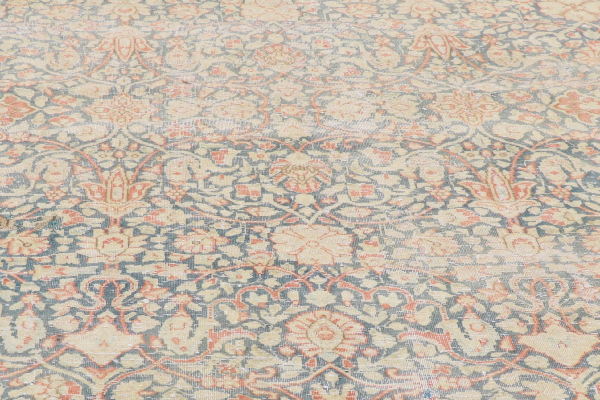 11 x 16 Antique-Worn Persian Kerman Rug 61024