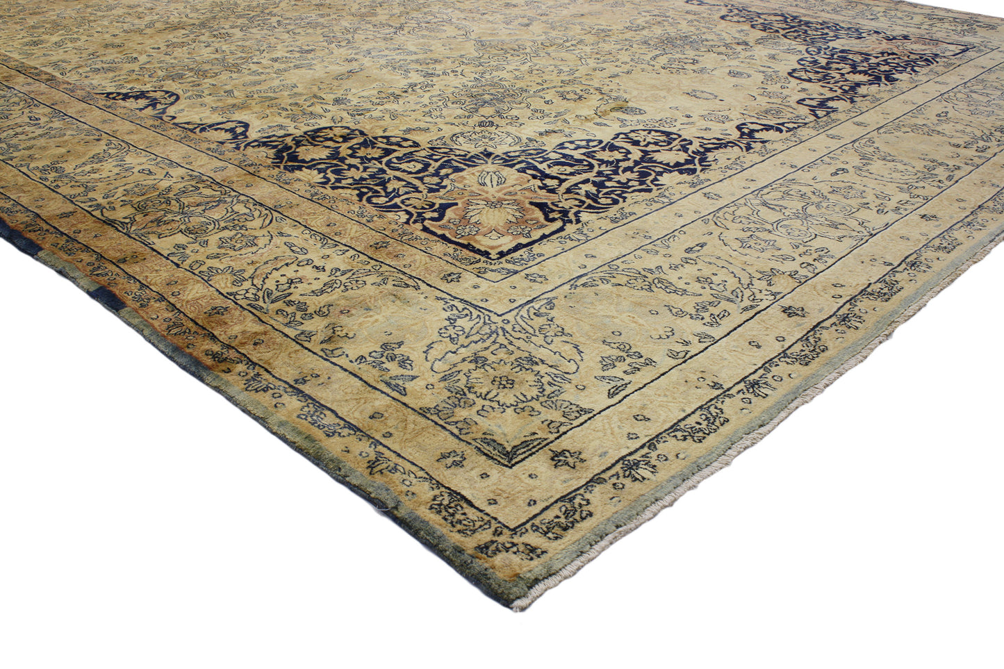 11 x 17 Antique Persian Kerman Rug 74229