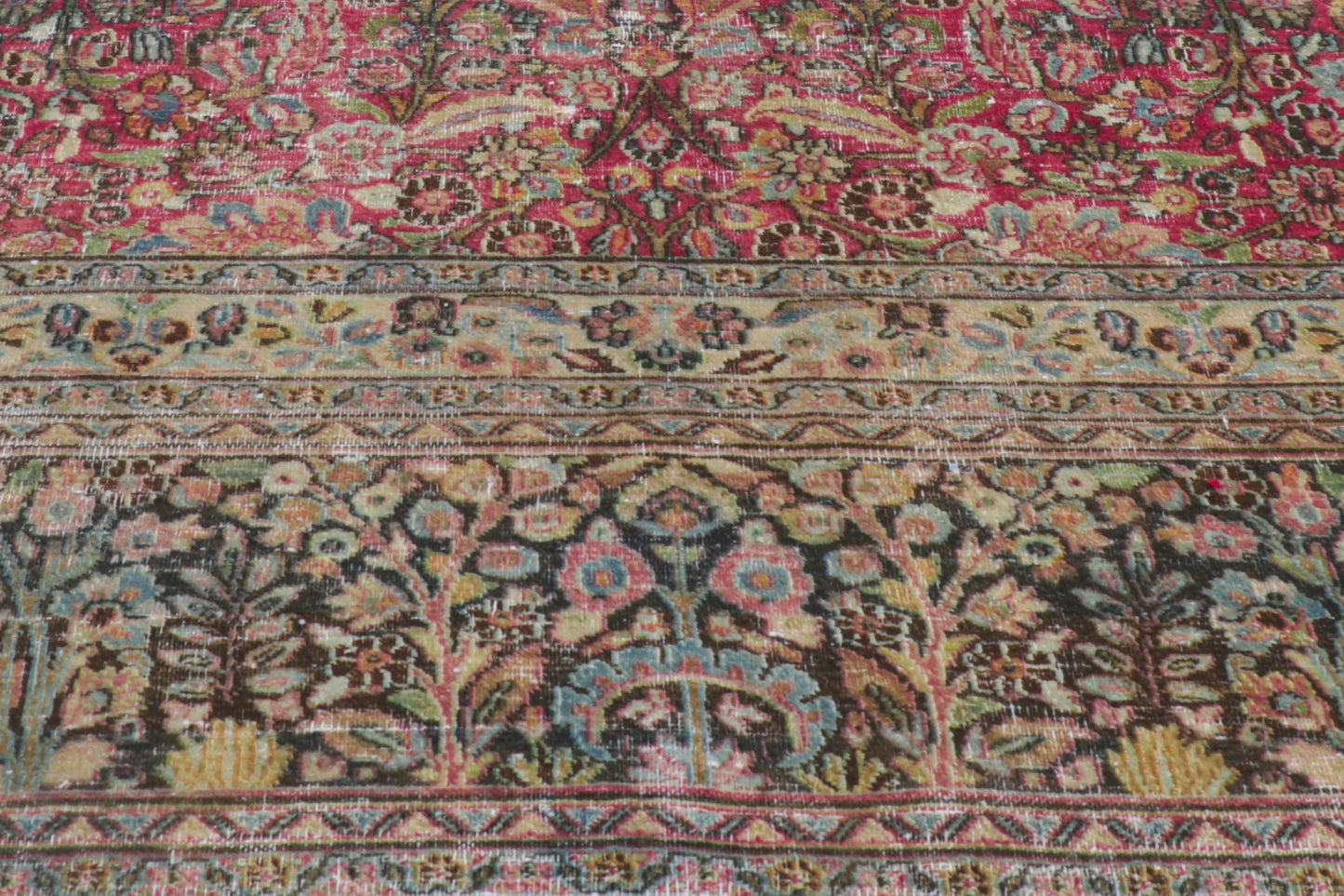 12 x 19 Antique-Worn Persian Khorassan Rug 61022