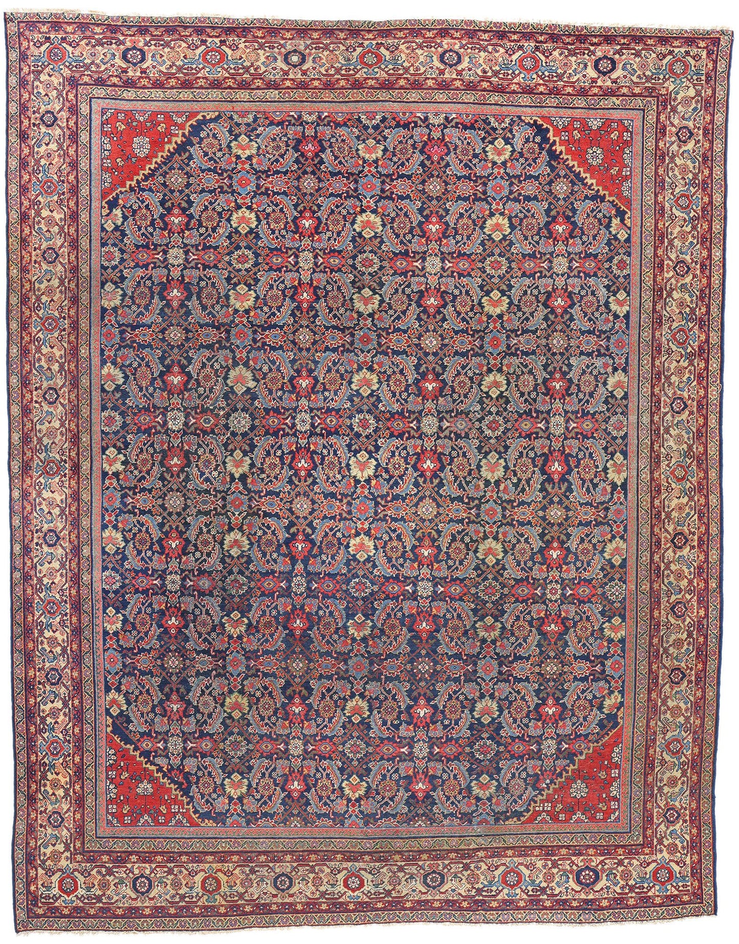 10 x 13 Antique Persian Mahal Rug 90014