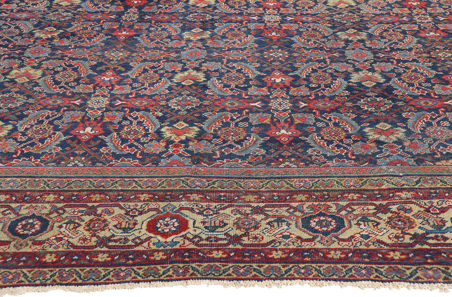10 x 13 Antique Persian Mahal Rug 90014