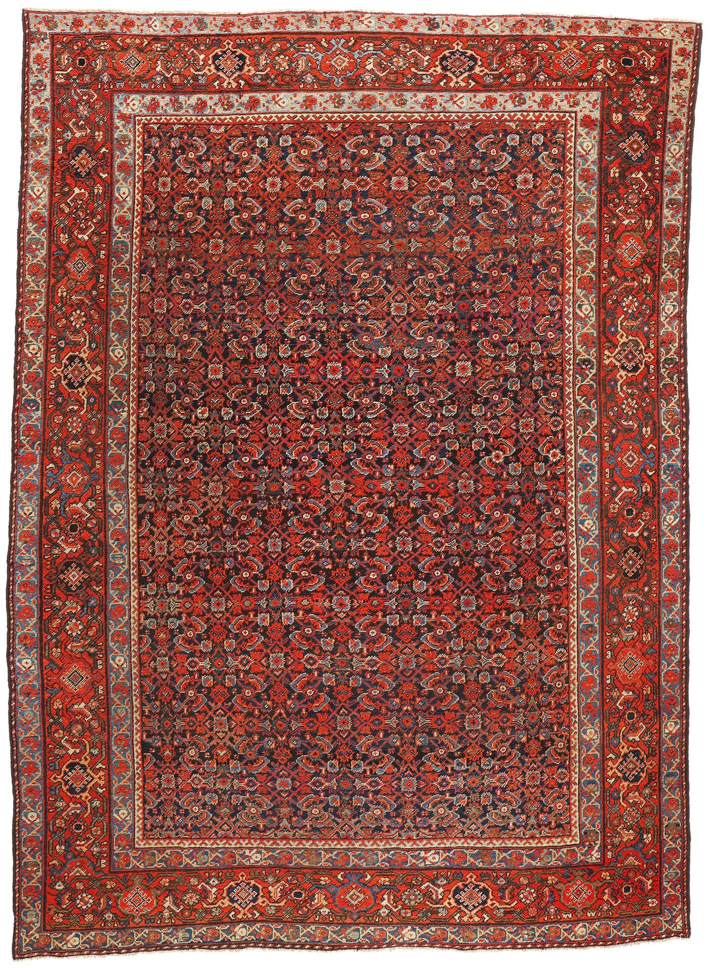 10 x 14 Antique Persian Mahal Rug 90013