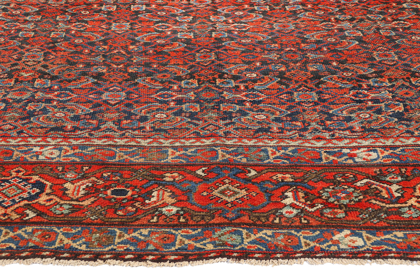 10 x 14 Antique Persian Mahal Rug 90013
