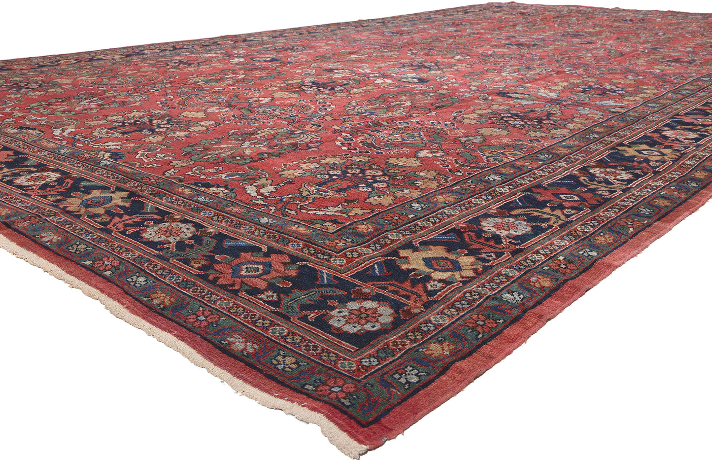 11 x 19 Antique Persian Mahal Rug 78329