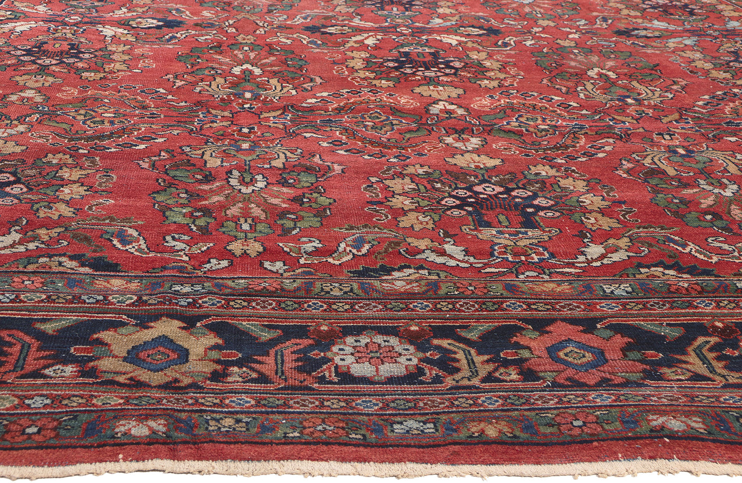 11 x 19 Antique Persian Mahal Rug 78329