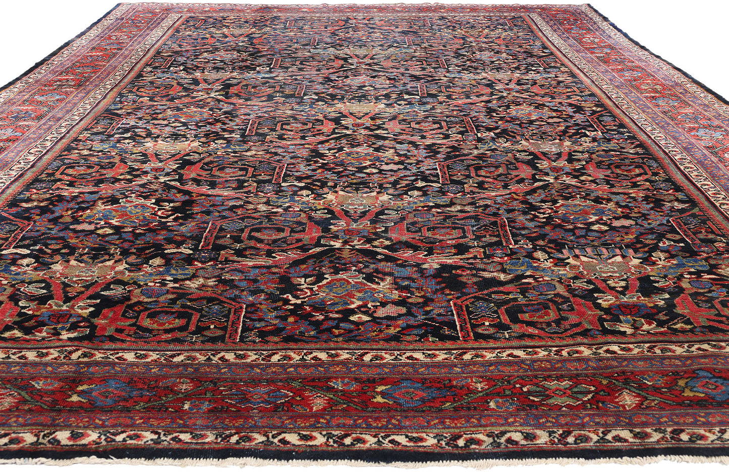 10 x 16 Antique Persian Sultanabad Mahal Rug 90022