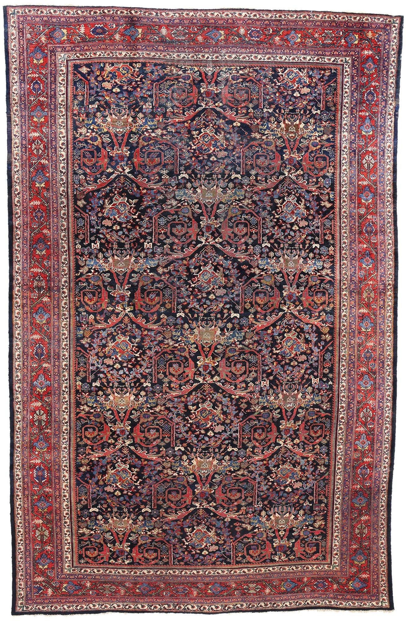 10 x 16 Antique Persian Sultanabad Mahal Rug 90022