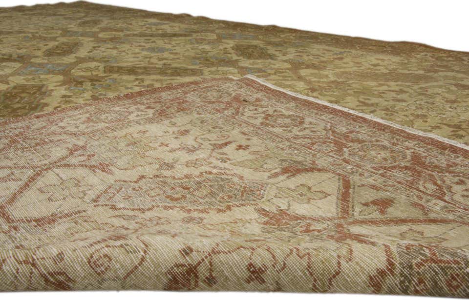 10 x 16 Antique Persian Tabriz Rug 51164