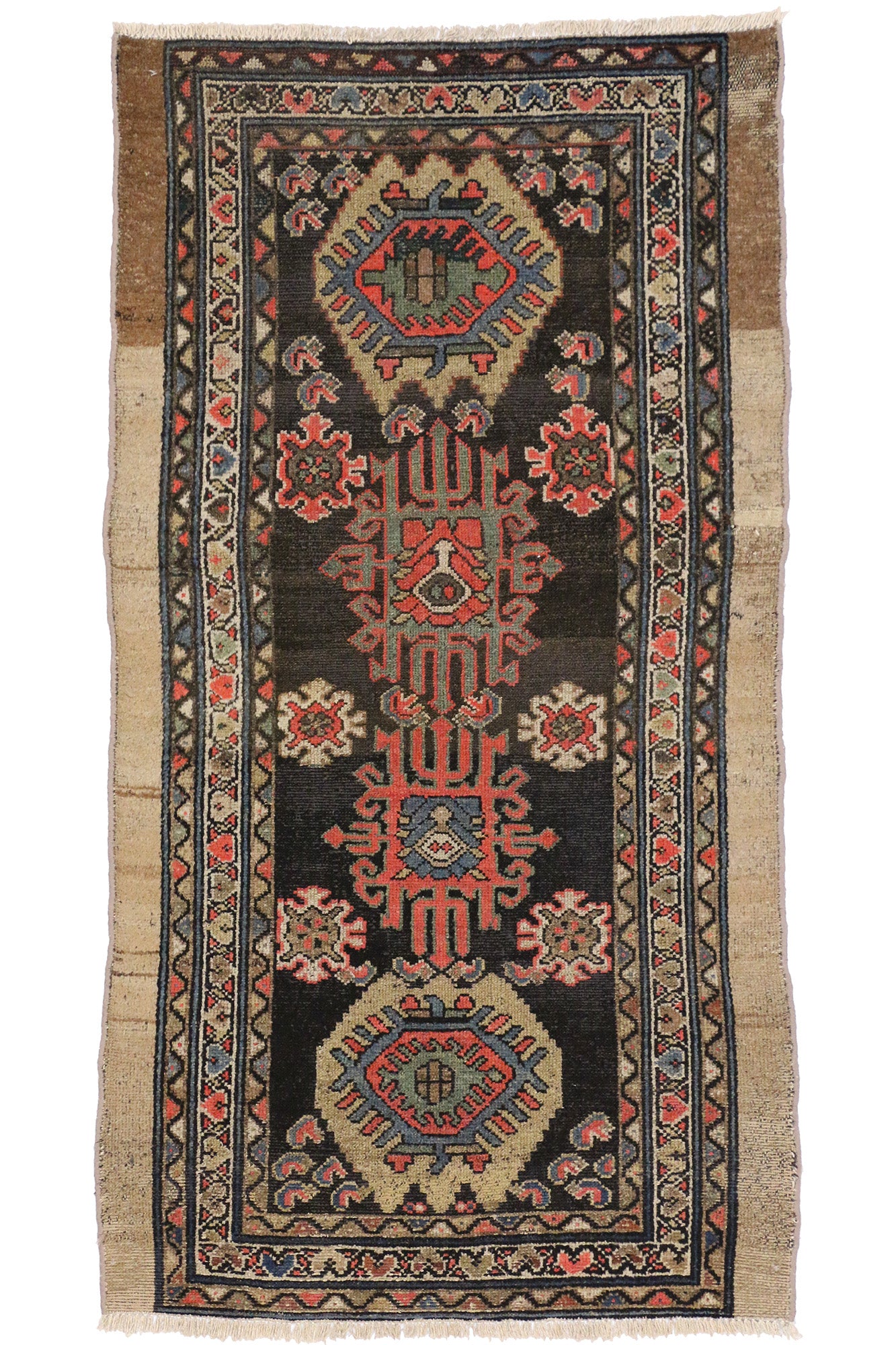 3 x 6 Antique Persian Nahavand Hamadan Rug 72610