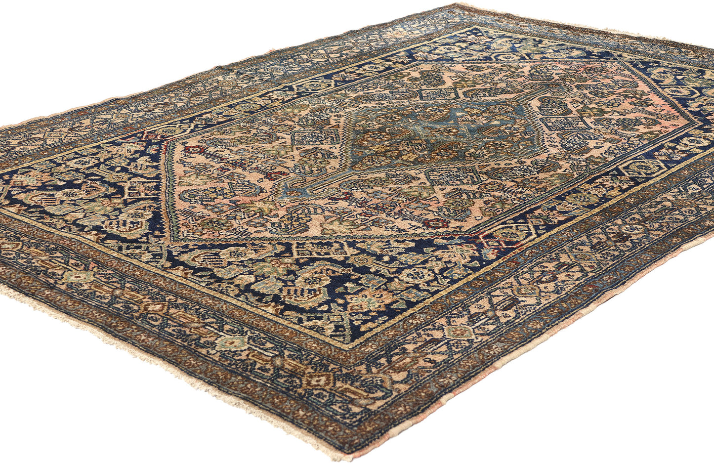4 x 7 Antique Persian Bibikabad Rug 77710
