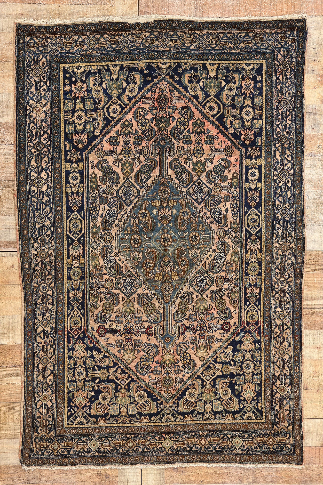 4 x 7 Antique Persian Bibikabad Rug 77710