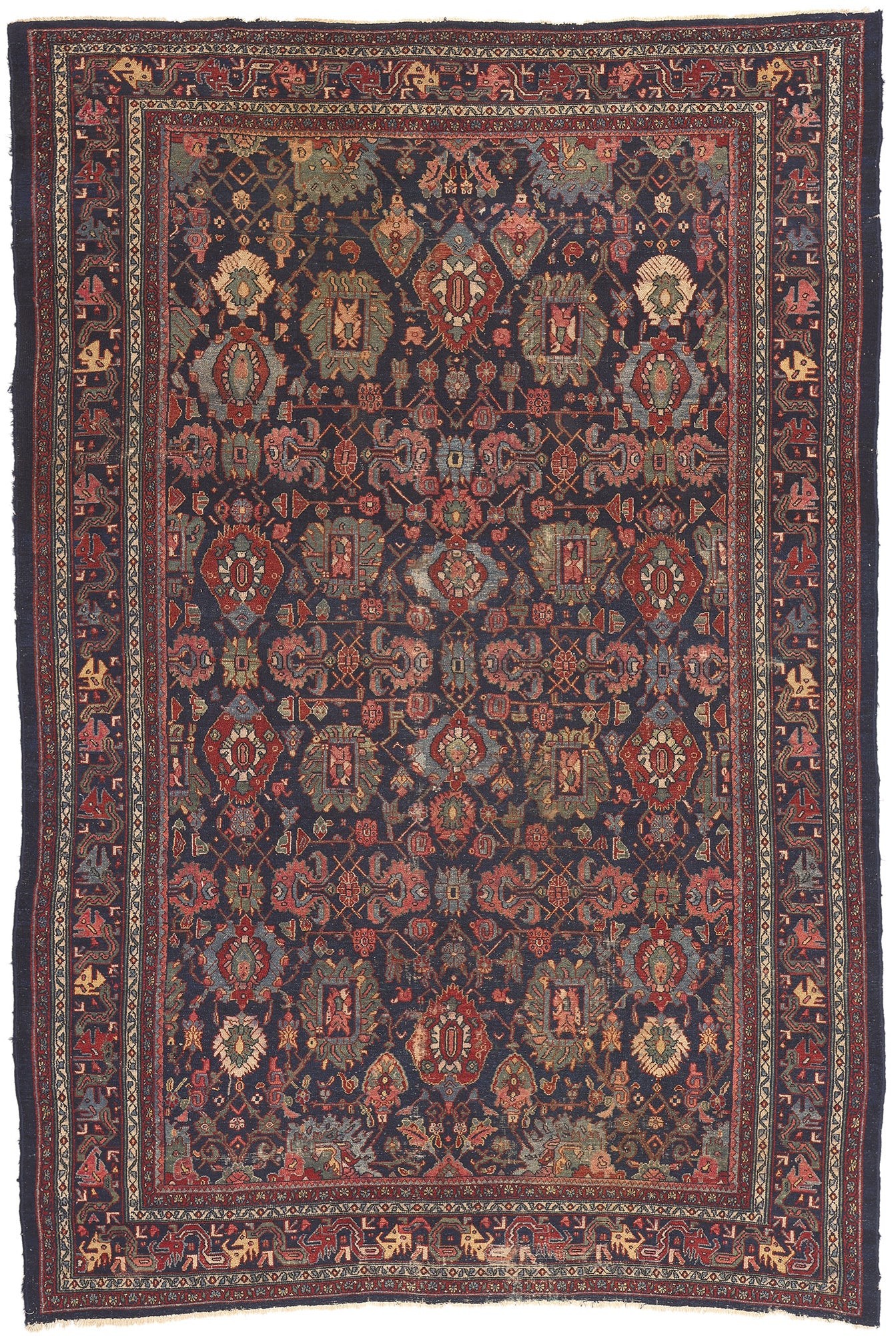 8 x 12 Antique Persian Bibikabad Rug 77160