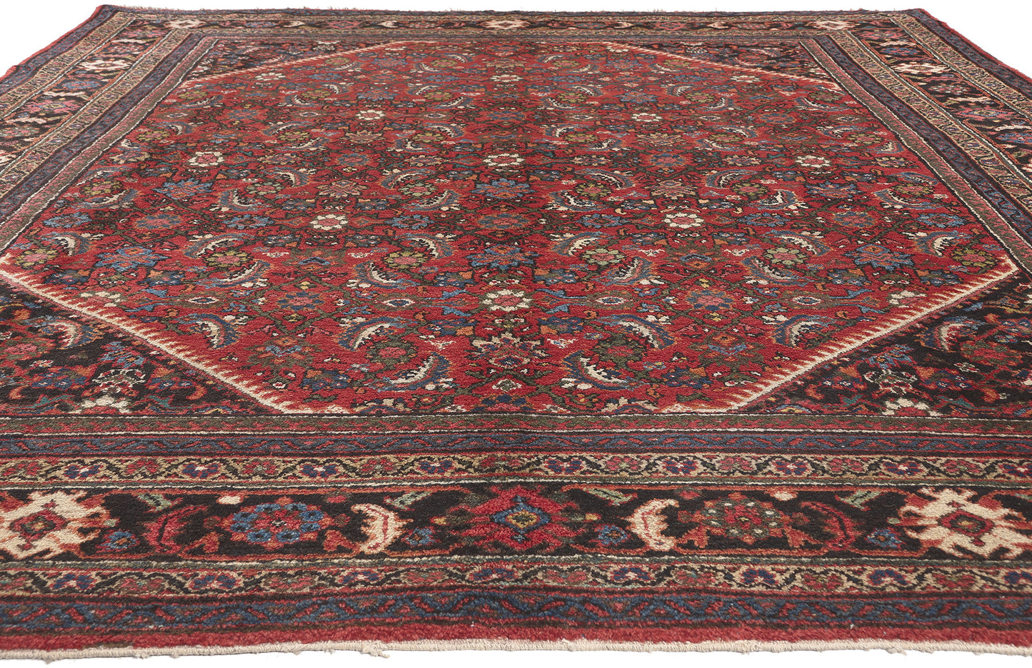 9 x 12 Antique Persian Mahal Rug 76926