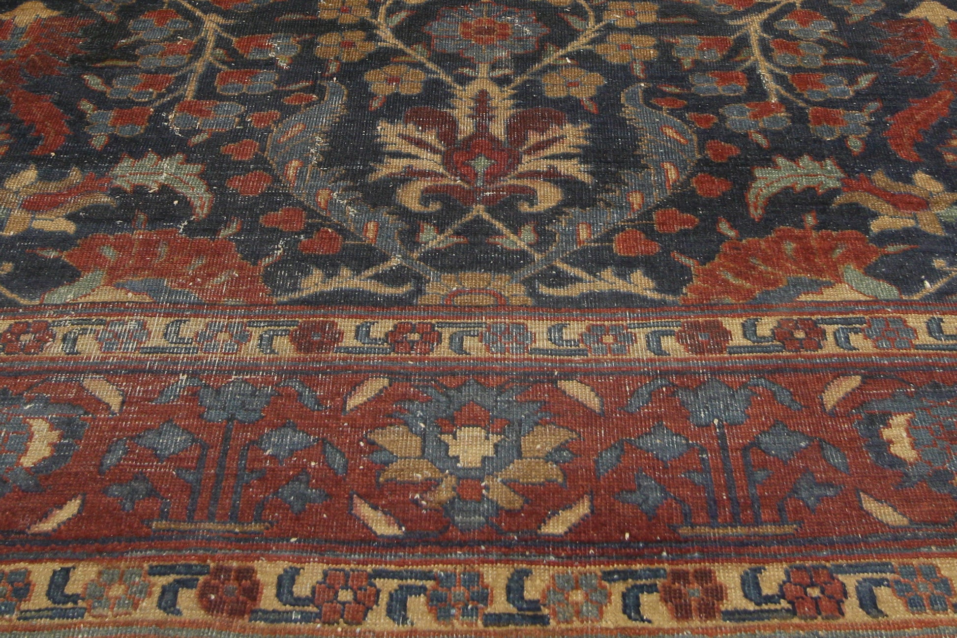 6 x 9 Antique-Worn Persian Tabriz Rug 77170