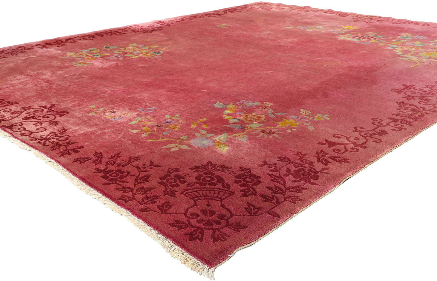 9 x 11 Antique Chinese Art Deco Rug 78894