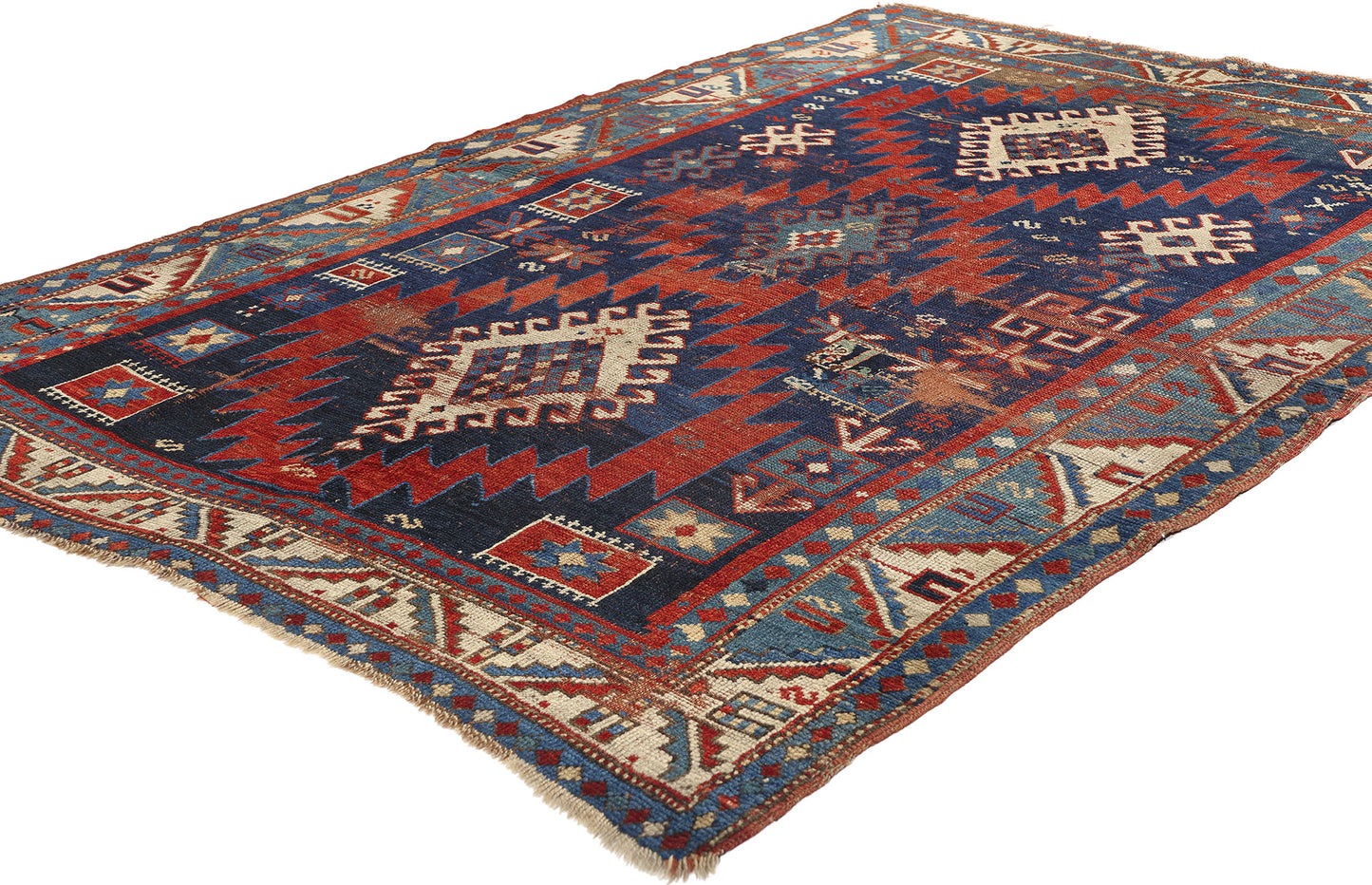 5 x 7 Antique Caucasian Kazak Rug 78210