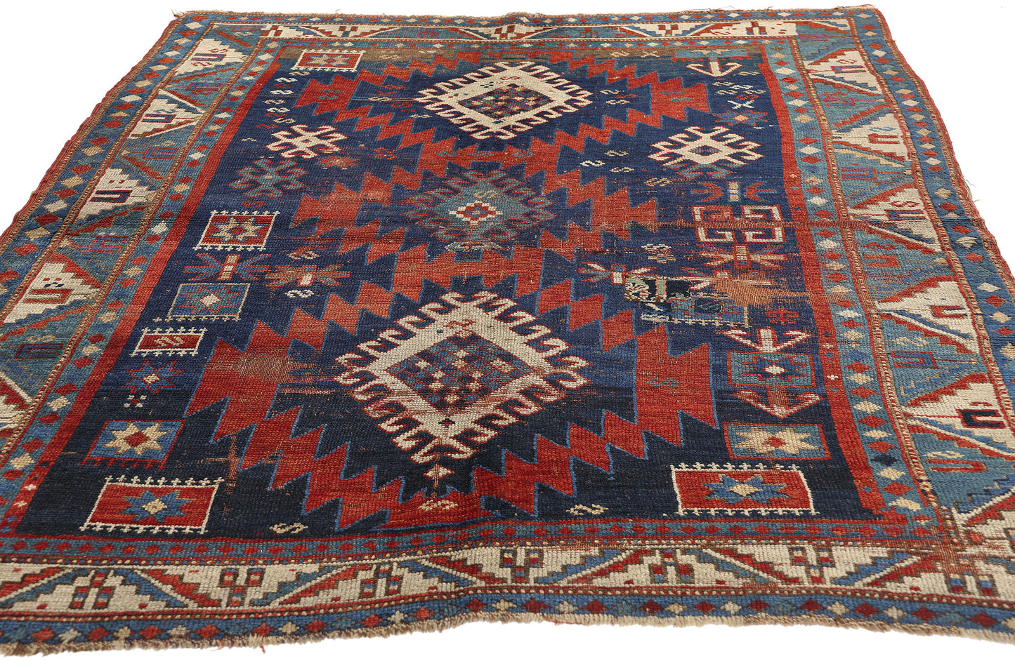 5 x 7 Antique Caucasian Kazak Rug 78210