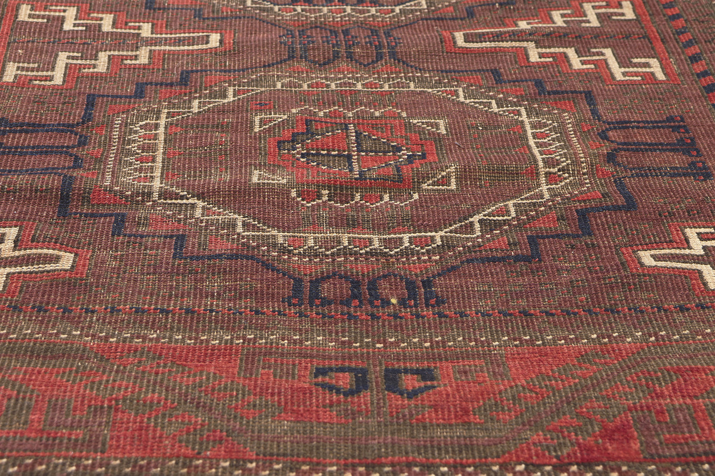4 x 12 Antique Turkoman Afghan Rug 78673