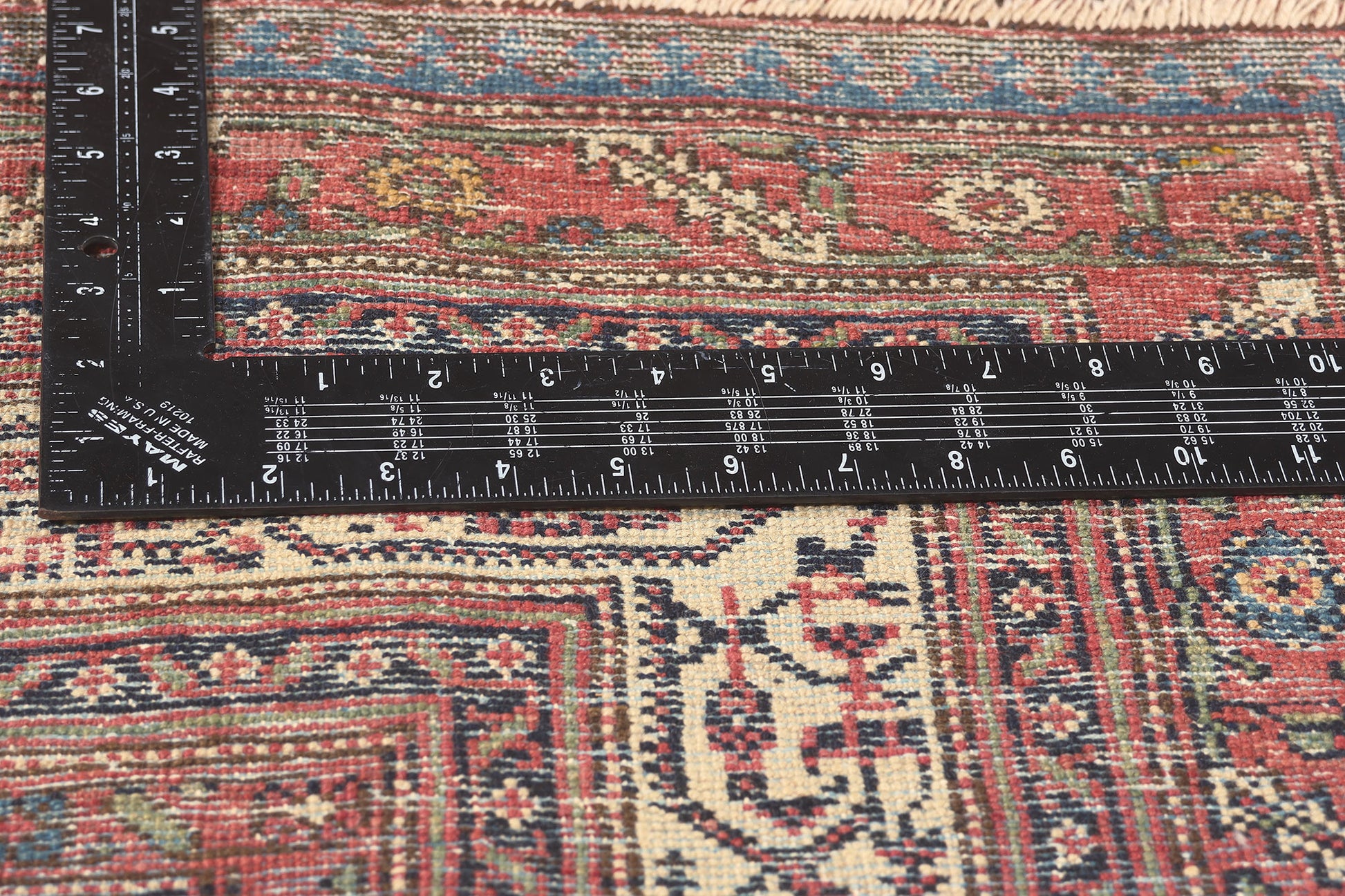 7 x 20 Antique-Worn Persian Saraband Rug 78658